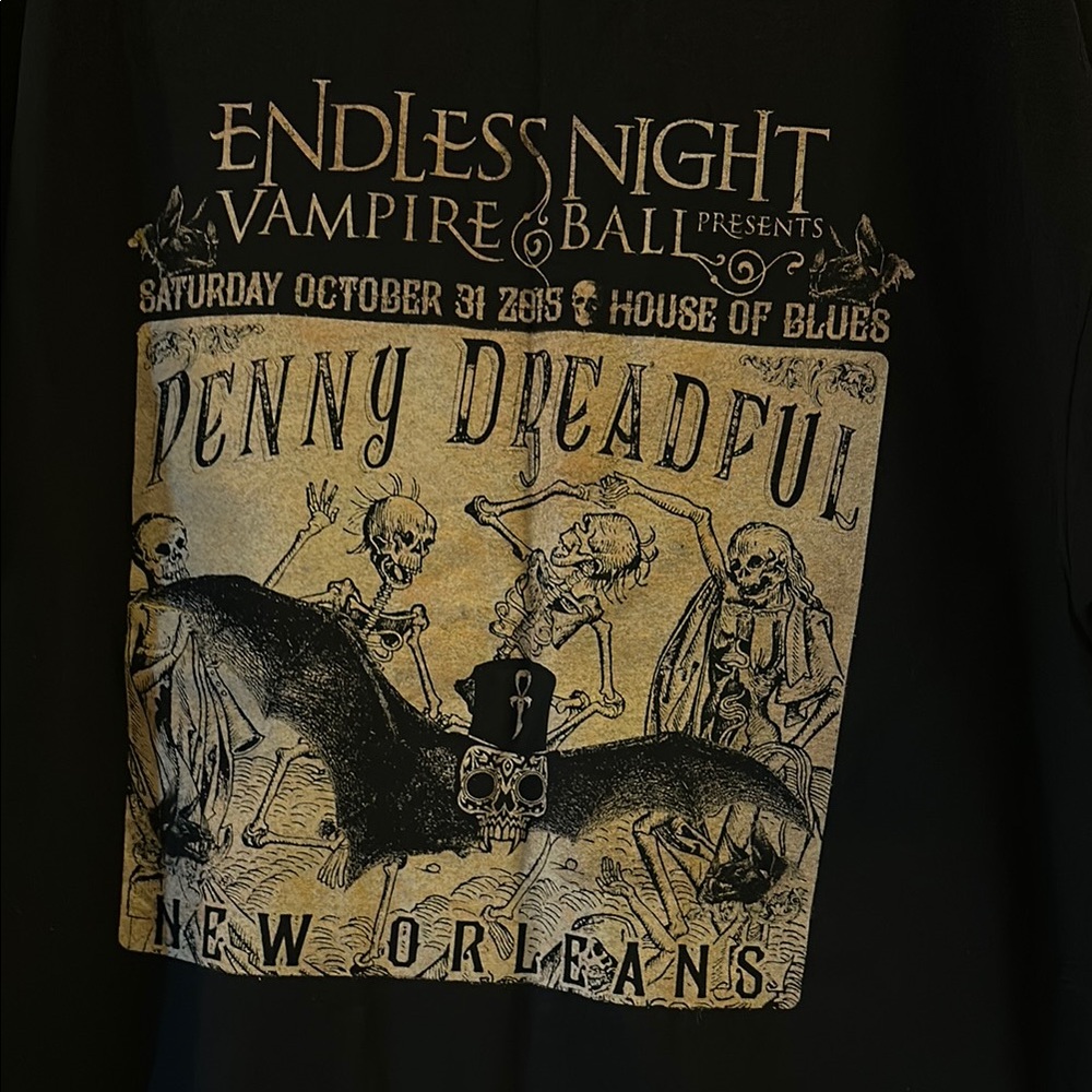 Black Endless Night Vampire Ball Men's Shirt